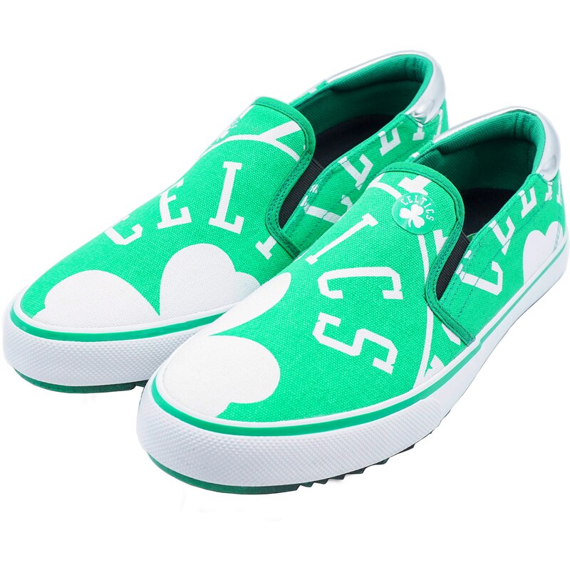 Boston Celtics Slip-On Canvas Shoes at Fanatics