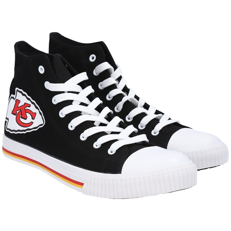 Kansas City Chiefs FOCO High Top Canvas Shoes at Fanatics