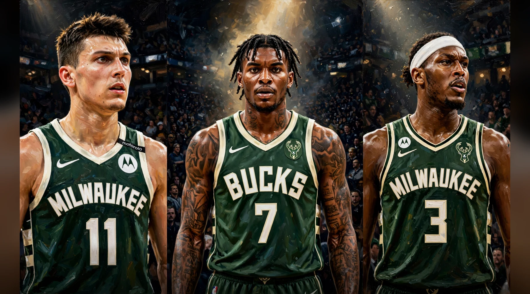 Tyler Herro, Kevin Porter Jr. and Myles Turner: Milwaukee Bucks stars