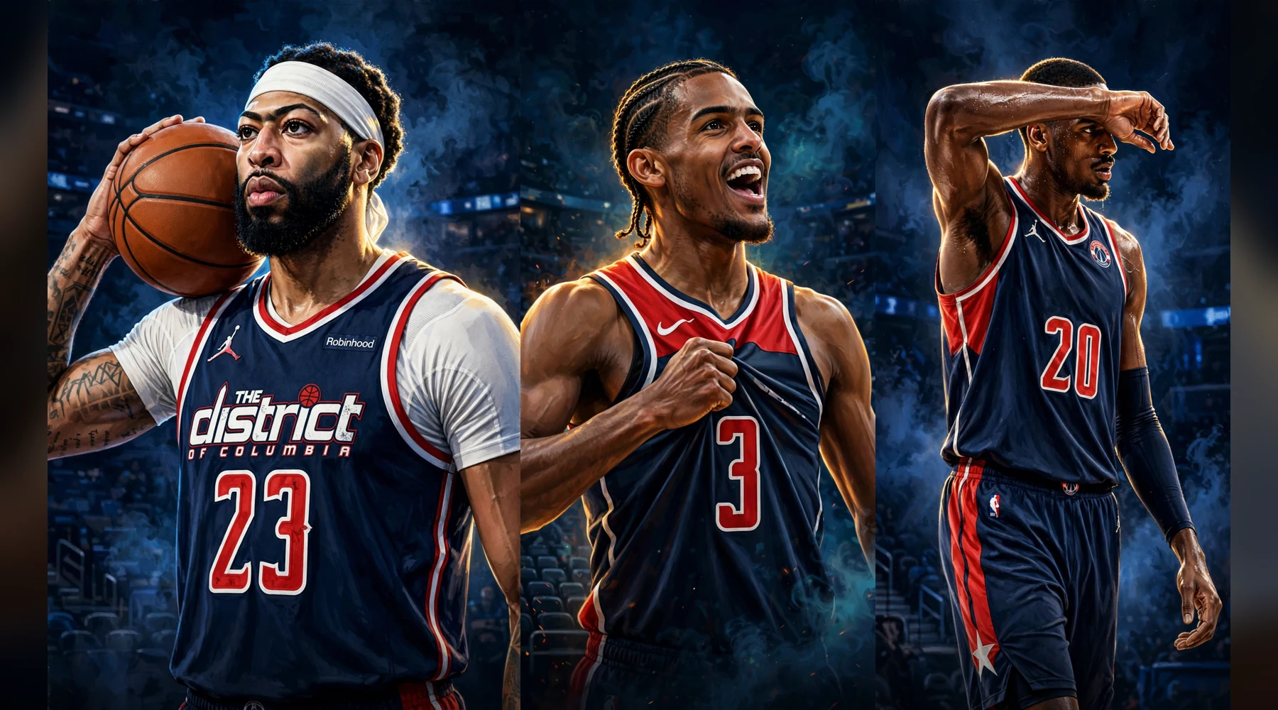 Anthony Davis, Trae Young and Alex Sarr: Washington Wizards stars