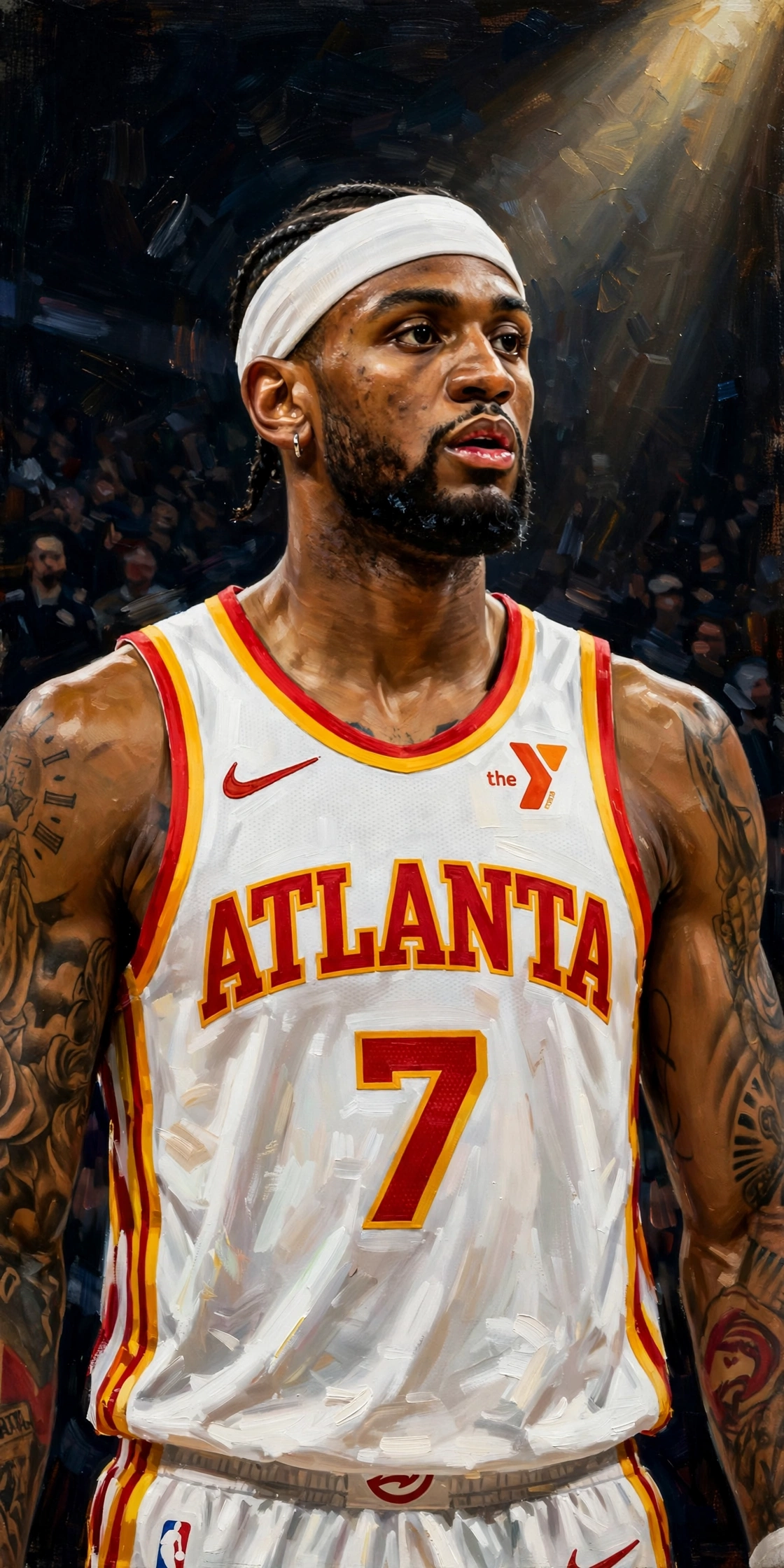 Illustration of Nickeil Alexander-Walker in a Atlanta Hawks uniform
